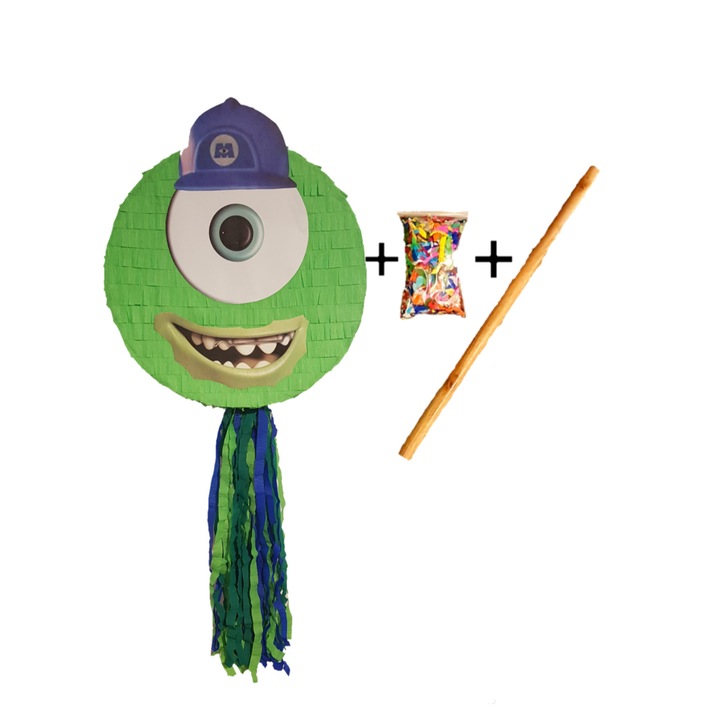 Pinata, PinaStar, monstru star cu bat si confetti cadou