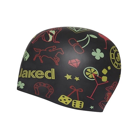 Casca inot Jaked adult, STRIP, negru