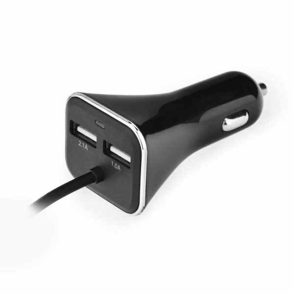 Incarcator auto 4 x USB, 7,3 A, cablu 1,8 m