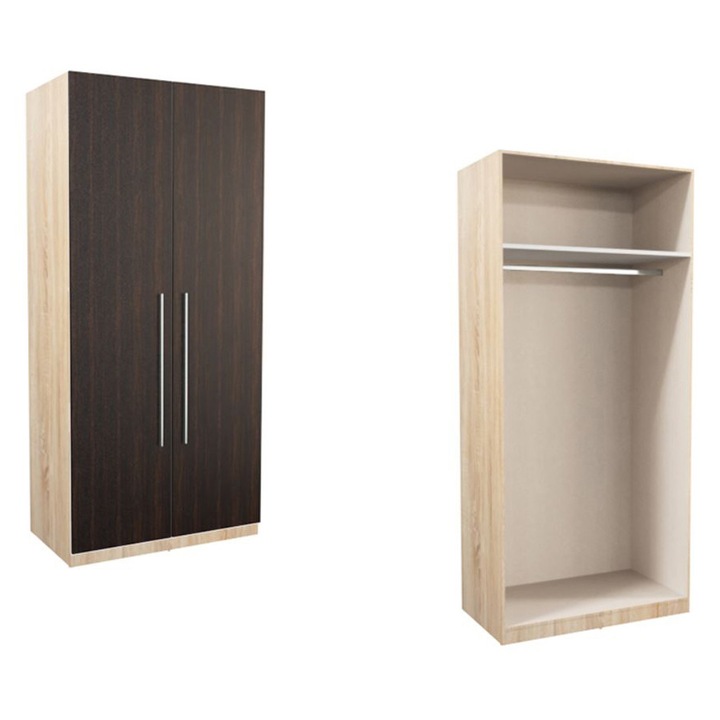 Dulap Ektra Genarom 2D A, DS, FR. WE-Var 1, 100 x 218,5 x 58 cm