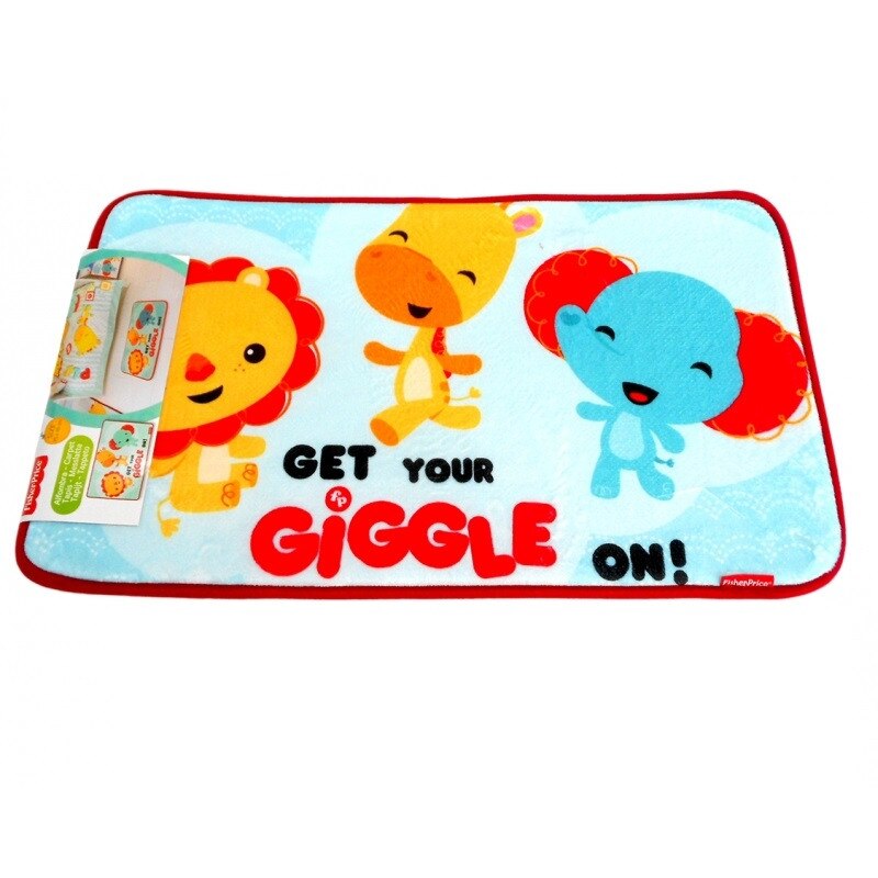 Covor de camera pentru copii Fisher Price Elefant, Leu, Girafa