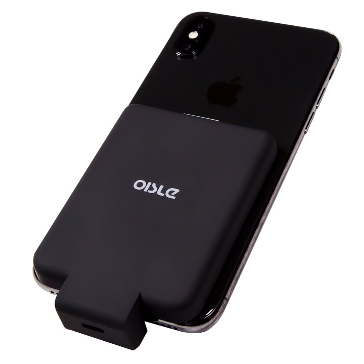 Baterie Externa Powerbank Slim, iPhone 6, 7, 8, X, XS, FONEX, Neagra