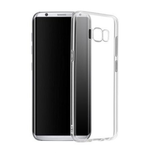 Pachet husa Samsung Galaxy S8, MyStyle slim transparenta cu folie de protectie gratis