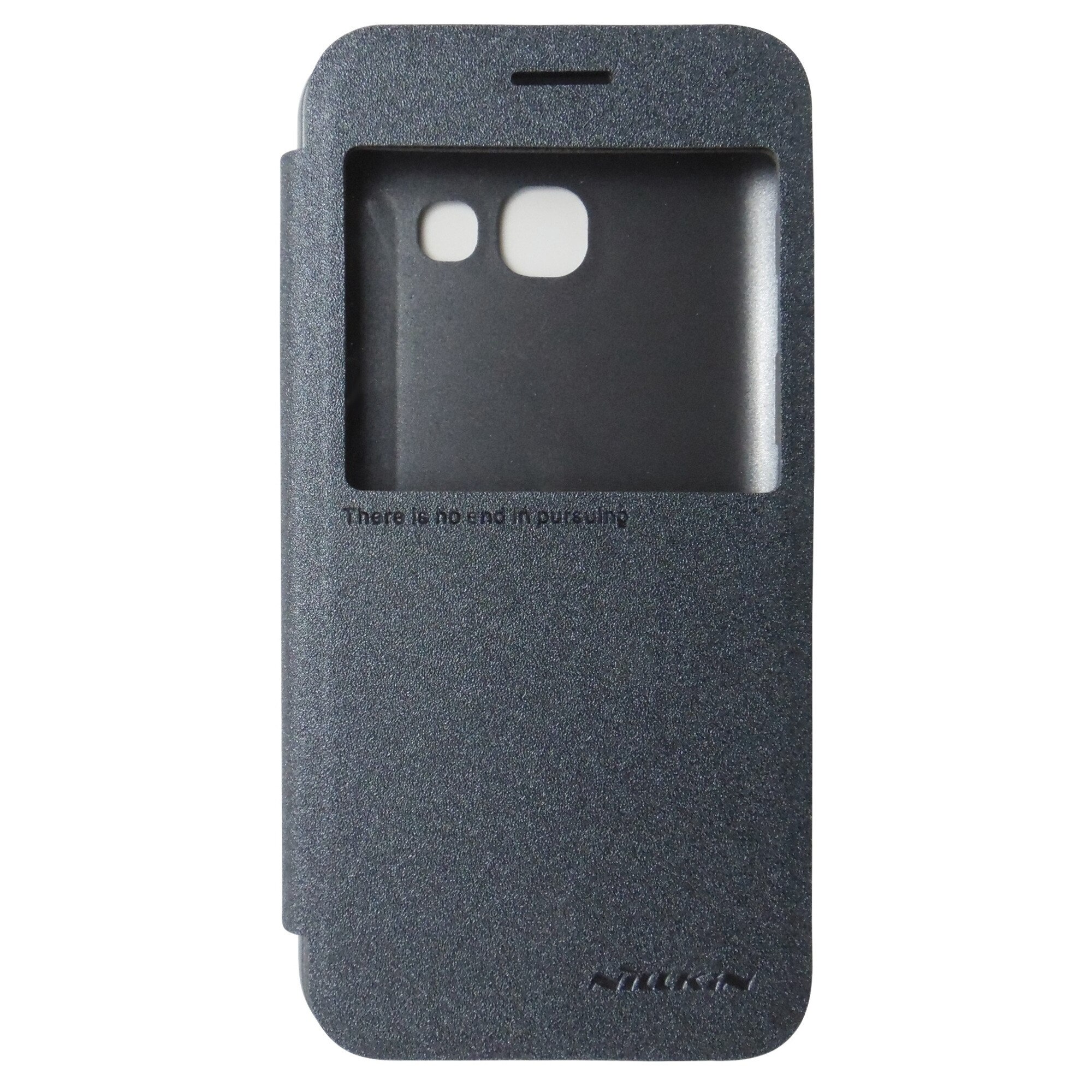 Husa Nillkin Sparkle tip carte gri (cu decupaj frontal) pentru Samsung Galaxy A3 (SM-A320F) 2017