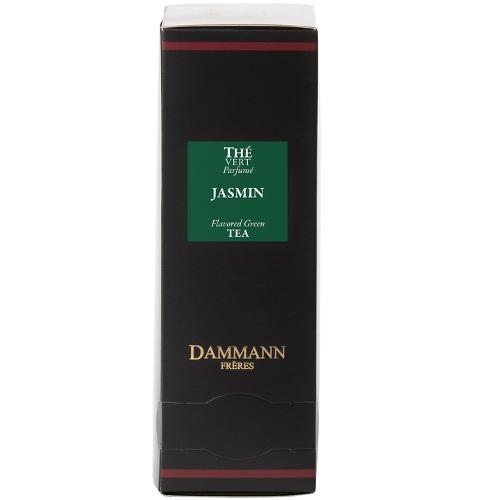 Ceai verde Dammann, Jasmin, 24 pliculete, ambalate individual, 48 gr.