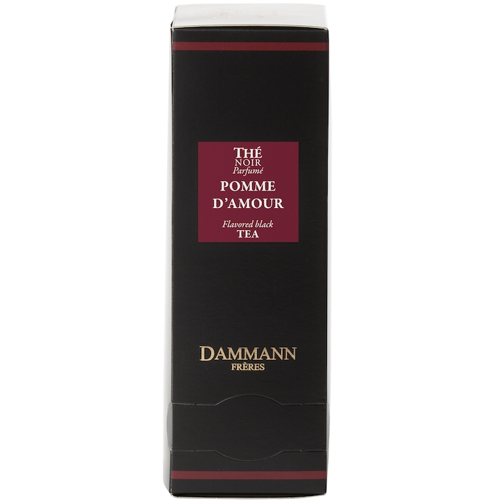 Ceai negru Dammann Pomme d'amour, 24 pliculete, ambalate individual, 48 gr.