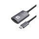 USB 3.1 Type C към HDMI 4K кабел (женски) - Type C HUB адаптер за HDMI видео 20 см, за Samsung Xiaomi и устройства с Type C щепсел, Черен, BBL669