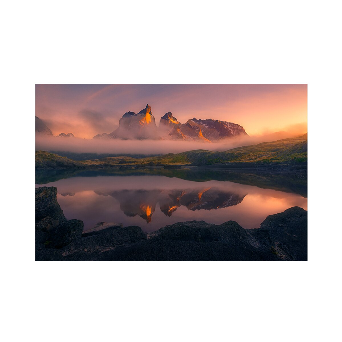 Tablou Canvas - Natura, Peisaj, Lac, Munte, 60 x 90 cm