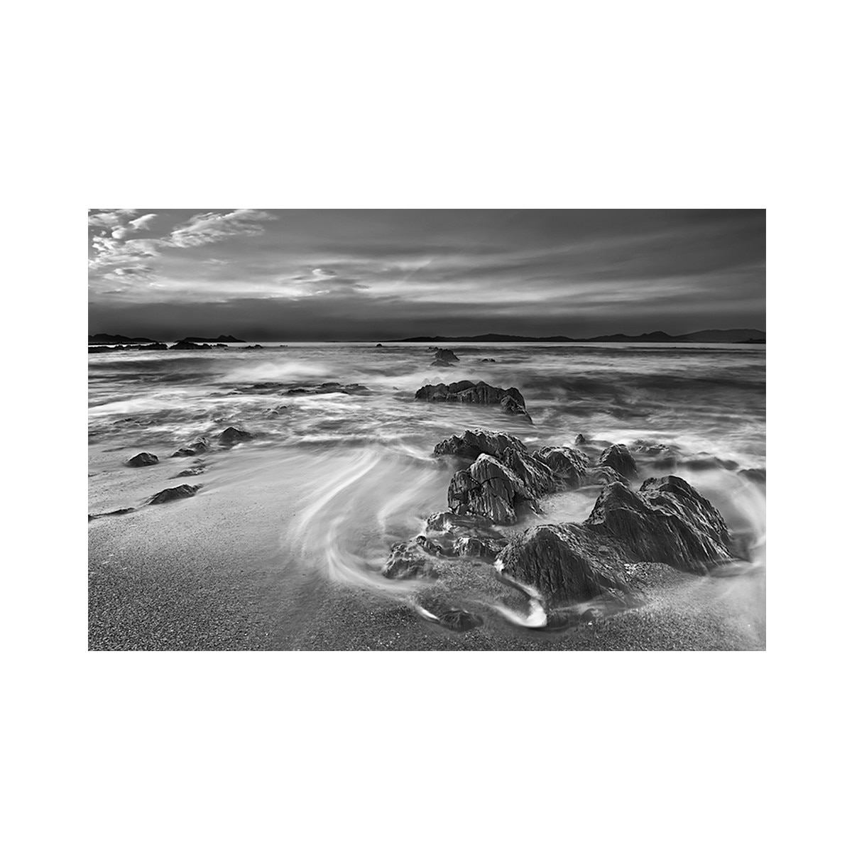 Tablou Canvas - Natura, Peisaj, Alb si negru, Mare 60 x 90 cm