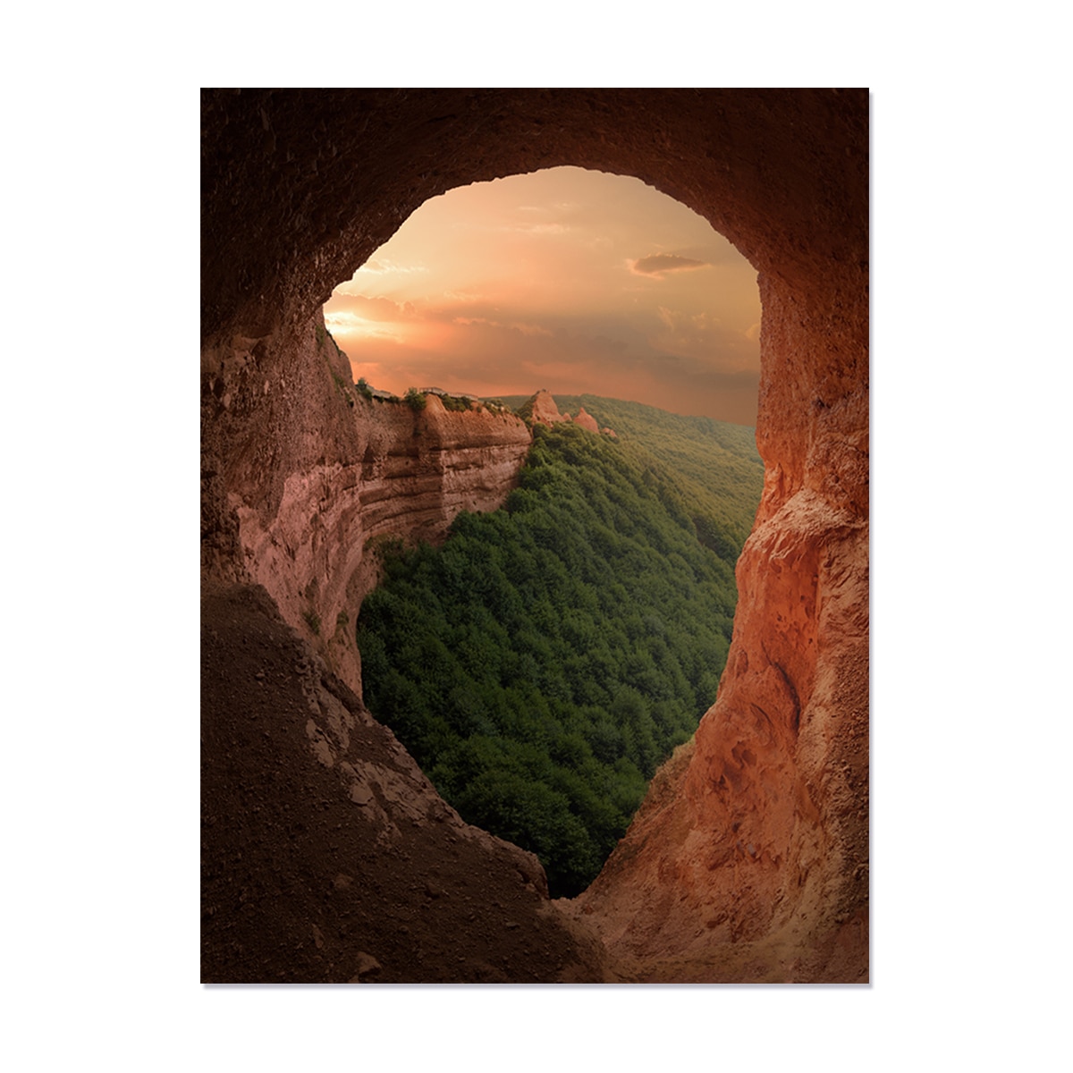 Tablou Canvas - Natura, Peisaj, Pestera, Munte, 60 x 80 cm