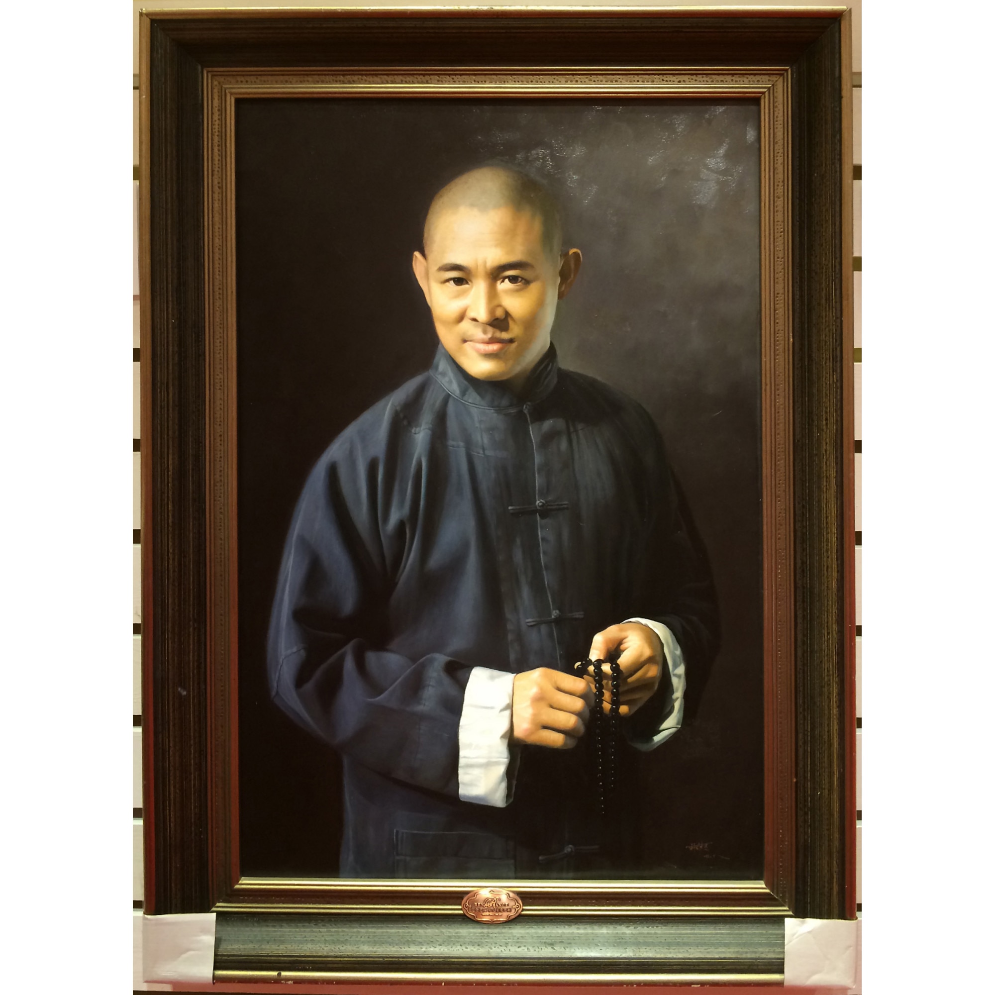 Tablou pictat manual pe panza in ulei - Actor Jet Li