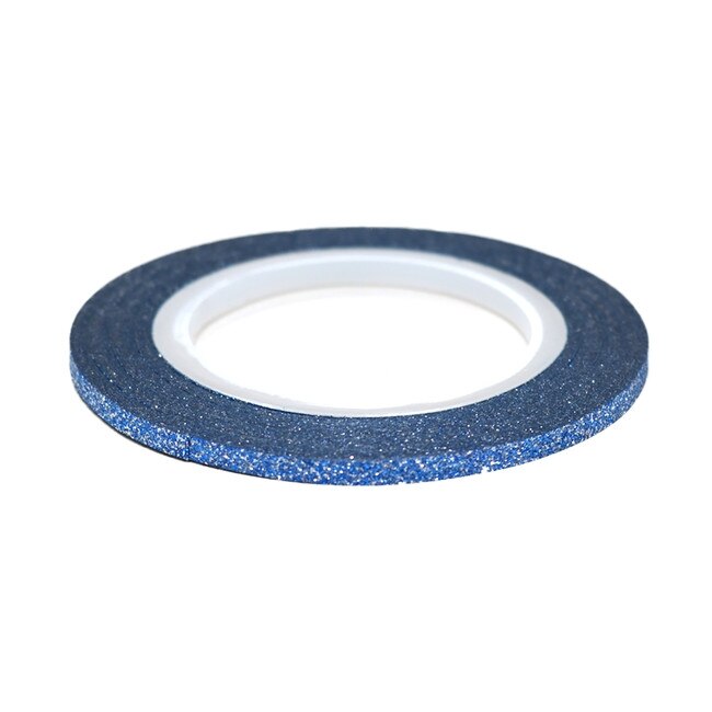 Banda decorativa unghii Matte 3D, MoonbasaNails, No 107, Albastru