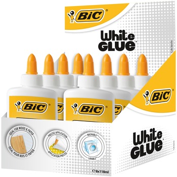 Lipici alb BIC 118 ml cut/8 Lipici alb BIC 118 ml cut/8