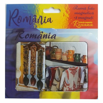 Set Rama foto magnetica + 3 magneti - Romania artizanat2 Set Rama foto magnetica + 3 magneti - Romania artizanat2