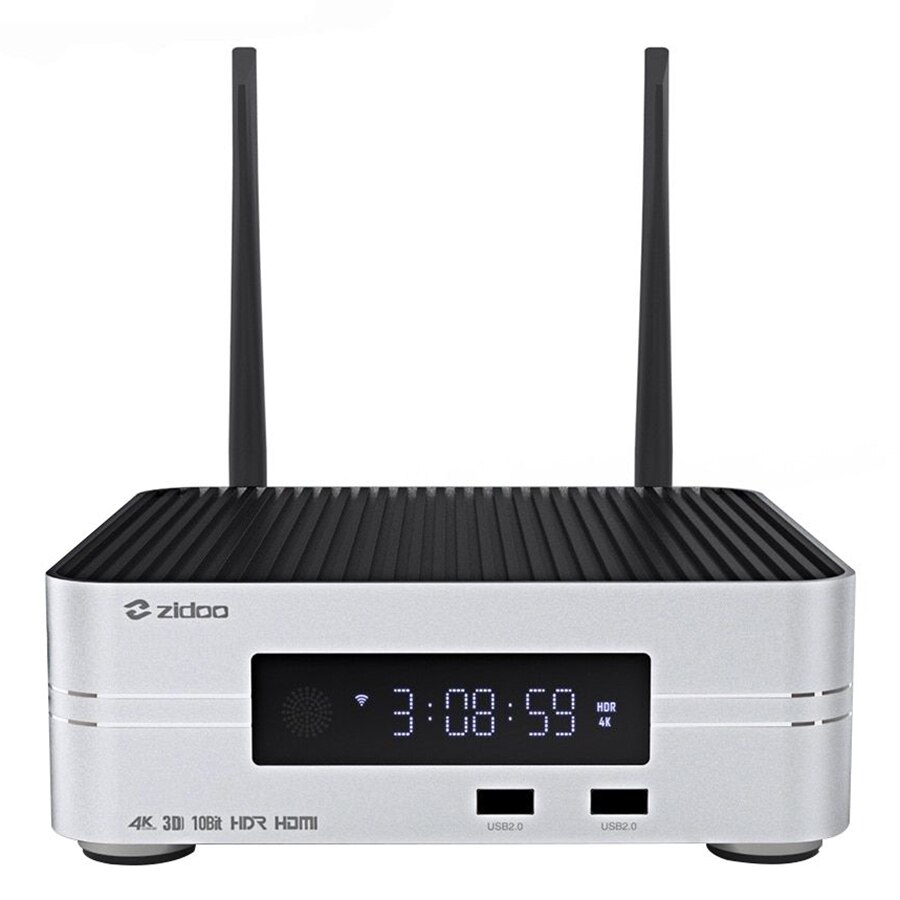 Mini PC PNI Zidoo Z10, Android 7.1, Ultra-HD 4K, WiFi, 16GB memorie interna, display LED