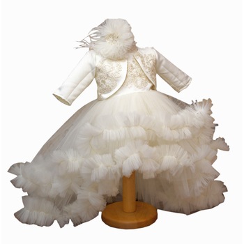 Set Botez Lempika Bebe Daruka, 4 piese, Rochita, Bolero, Bentita, Botosi, 3-6luni Set Botez Lempika Bebe Daruka, 4 piese, Rochita, Bolero, Bentita, Botosi, 3-6luni