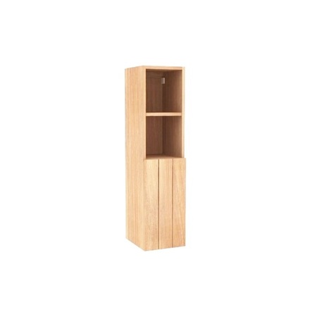 Dulap De Baie Tip Coloana Din Lemn Masiv De Rasinoase Ceruit Natur 2 Rafturi Dulap 120x30x35 Cm Emag Ro