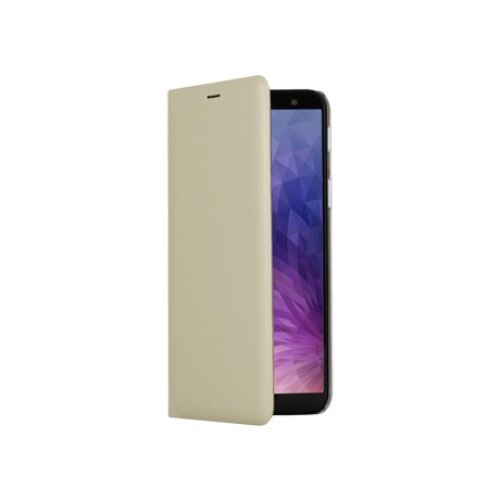 Husa tip carte Cellara Colectia Attitude Pentru Samsung Galaxy J4 Plus - Auriu