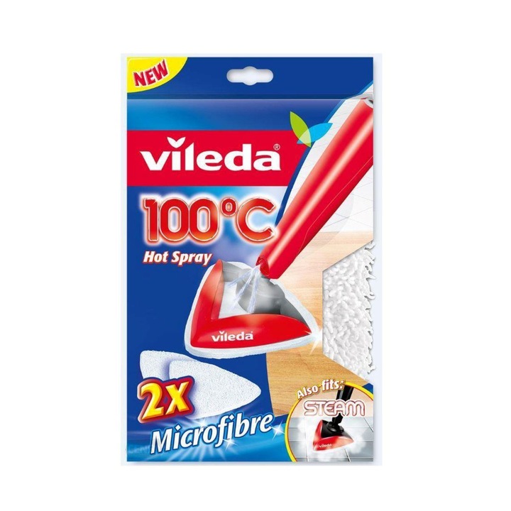 Rezerve pentru mopul cu abur Vileda Steam Hot Spray, 2 bucati
