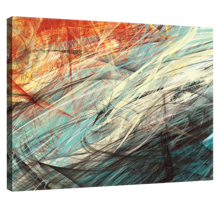 Tablou Canvas DEGRETS 78126 Abstractie 3 3D, 75x100cm