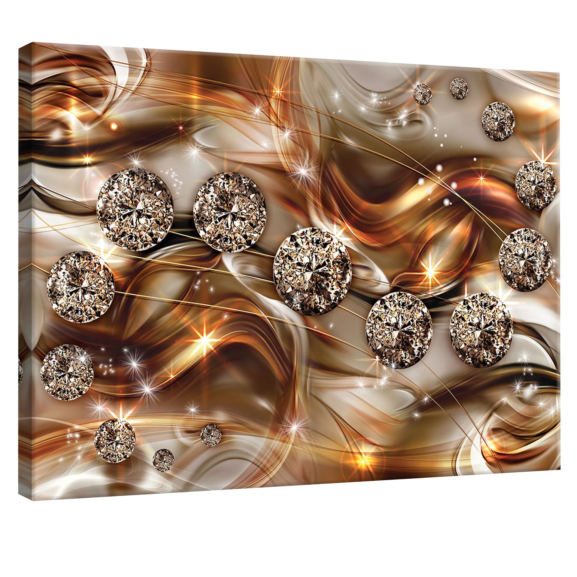 Tablou Canvas DEGRETS 78132 Diamant portocaliu 3D, 75x100cm