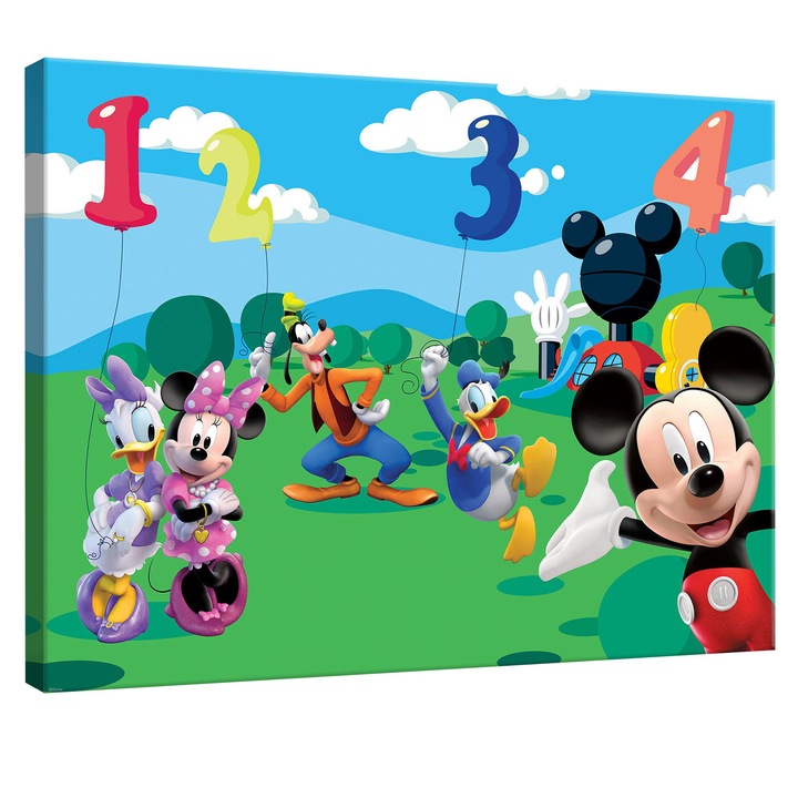 Tablou Canvas DEGRETS 78143 Mickey Mouse si prietenii, 75x100cm