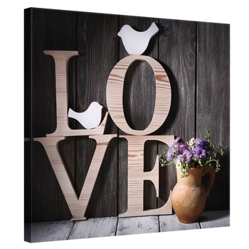 Tablou Canvas DEGRETS 78190 Dragoste 2, 80x80cm Tablou Canvas DEGRETS 78190 Dragoste 2, 80x80cm