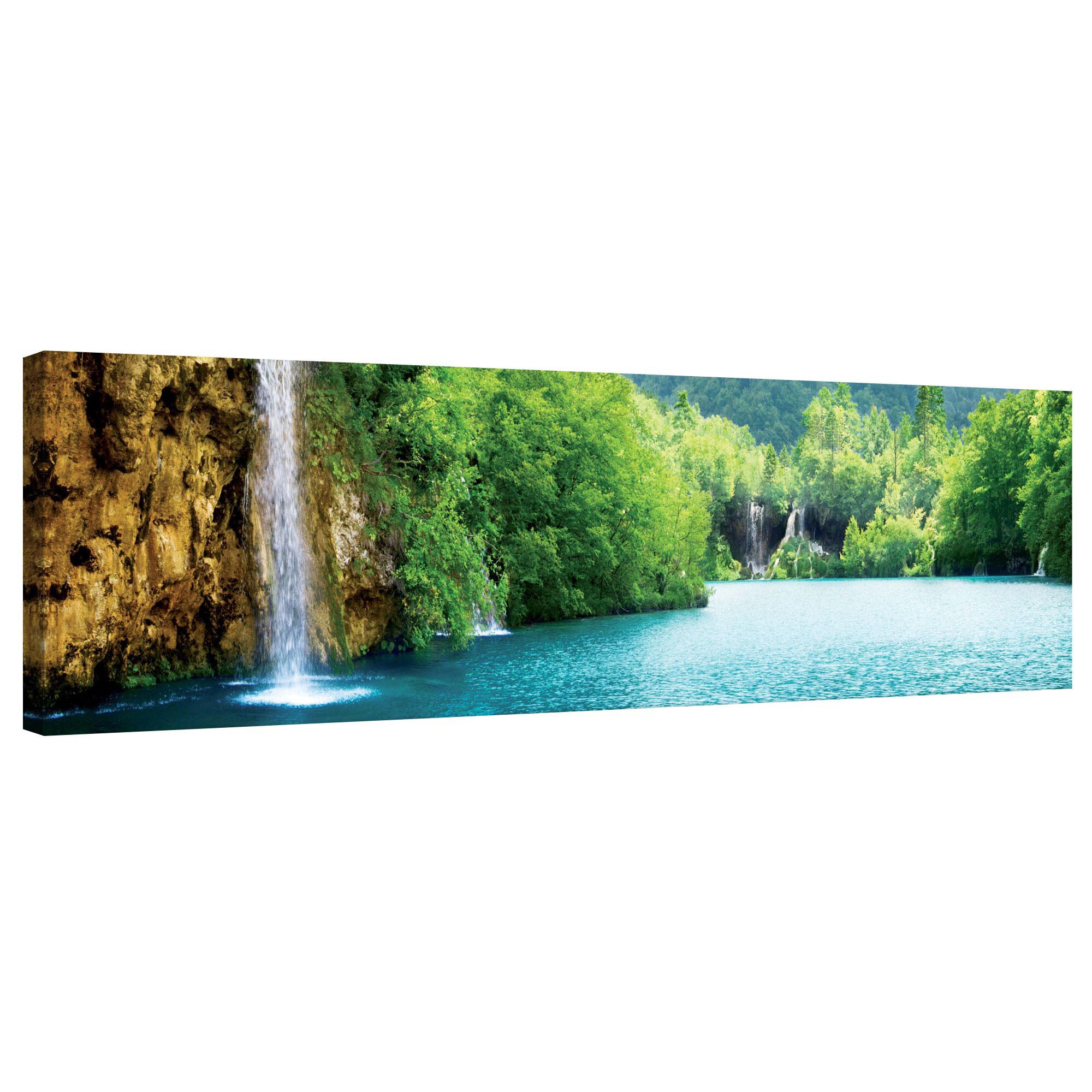 Tablou Canvas DEGRETS 78204 Cascada langa lac, 45x145cm