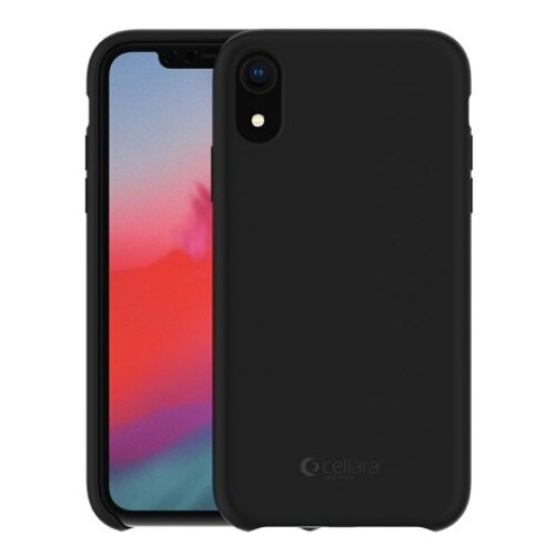 Capac Protectie Spate Cellara Din Silicon Colectia Soft Pentru iPhone Xr - Negru