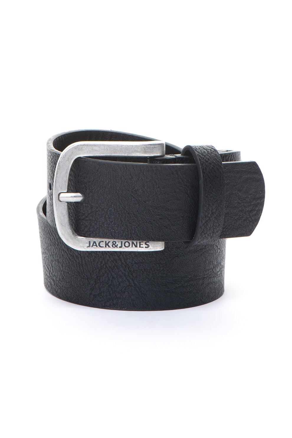 Jack&Jones, Curea de piele cu logo in relief