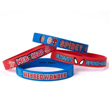 Bratari party Spiderman, 4 buc. Bratari party Spiderman, 4 buc.