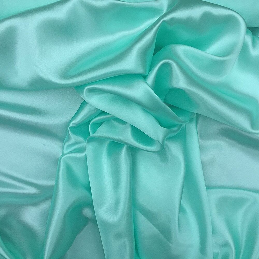 Set 5 metri satin elastic, verde menta