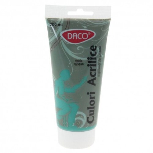 Culori acril 200 ml Verde Viridian DACO CU3200VV