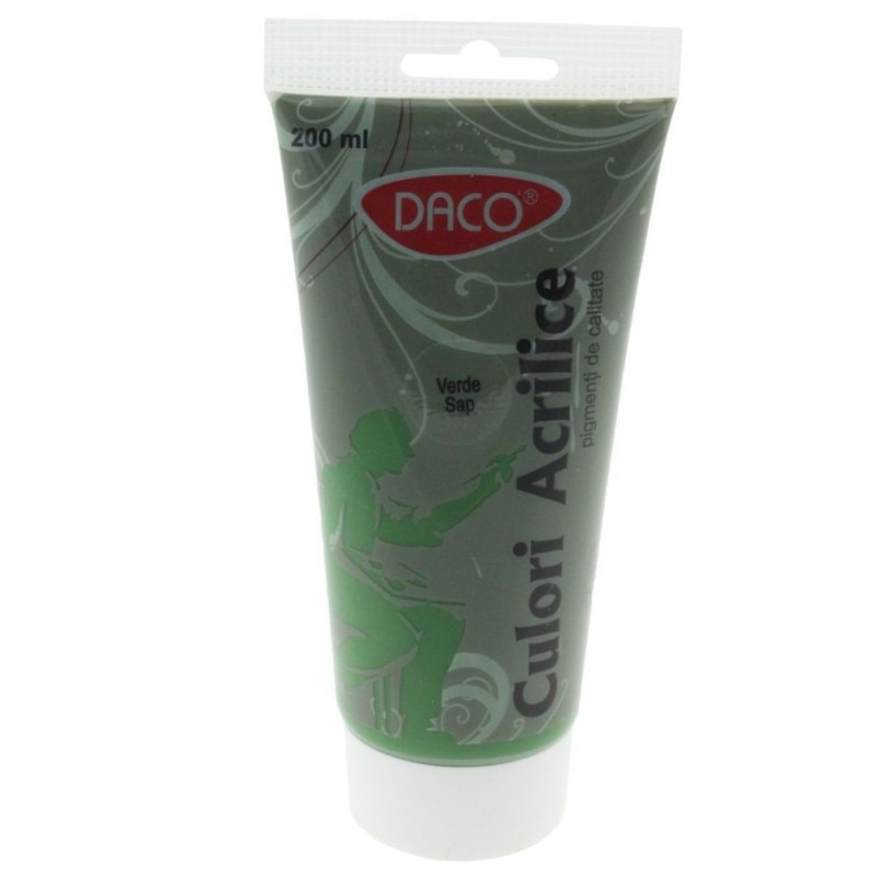 Culori acril 200 ml Verde Sap DACO CU3200VS