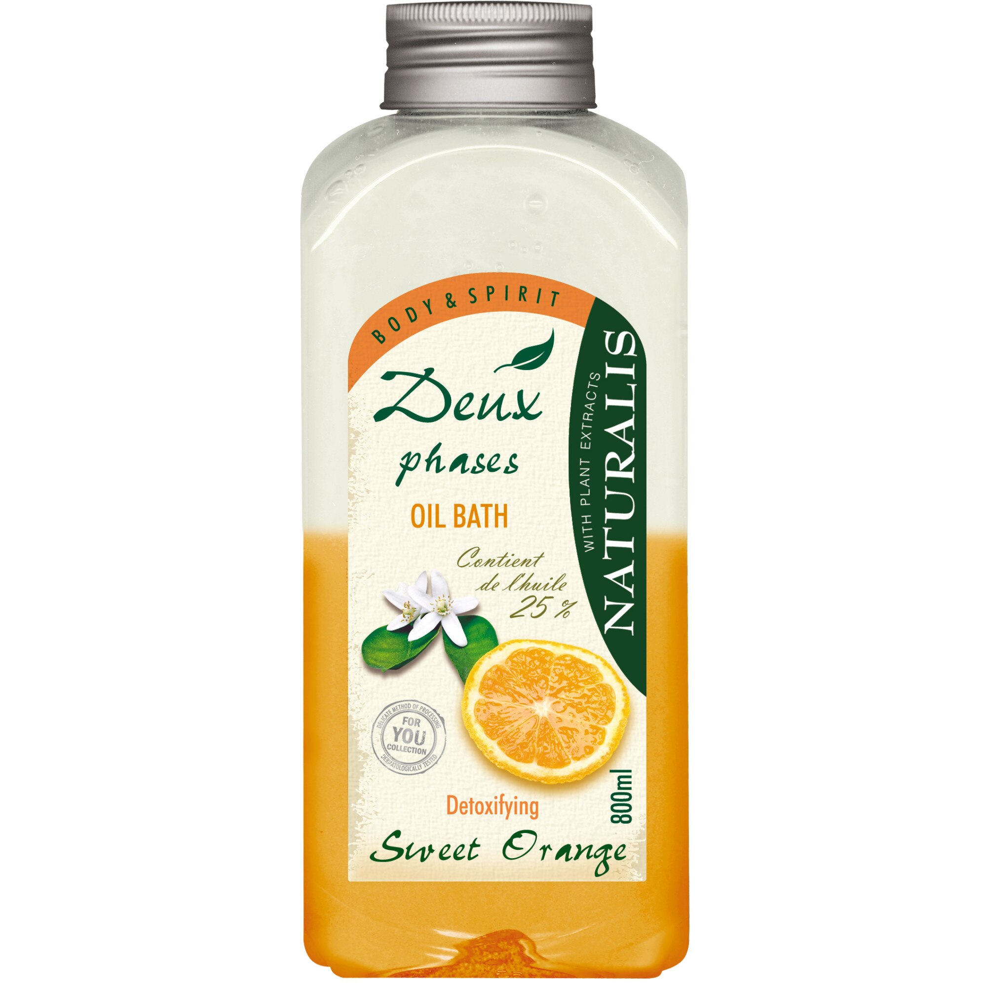 Ulei Spuma de Baie in doua faze Naturalis Sweet Orange 800ML