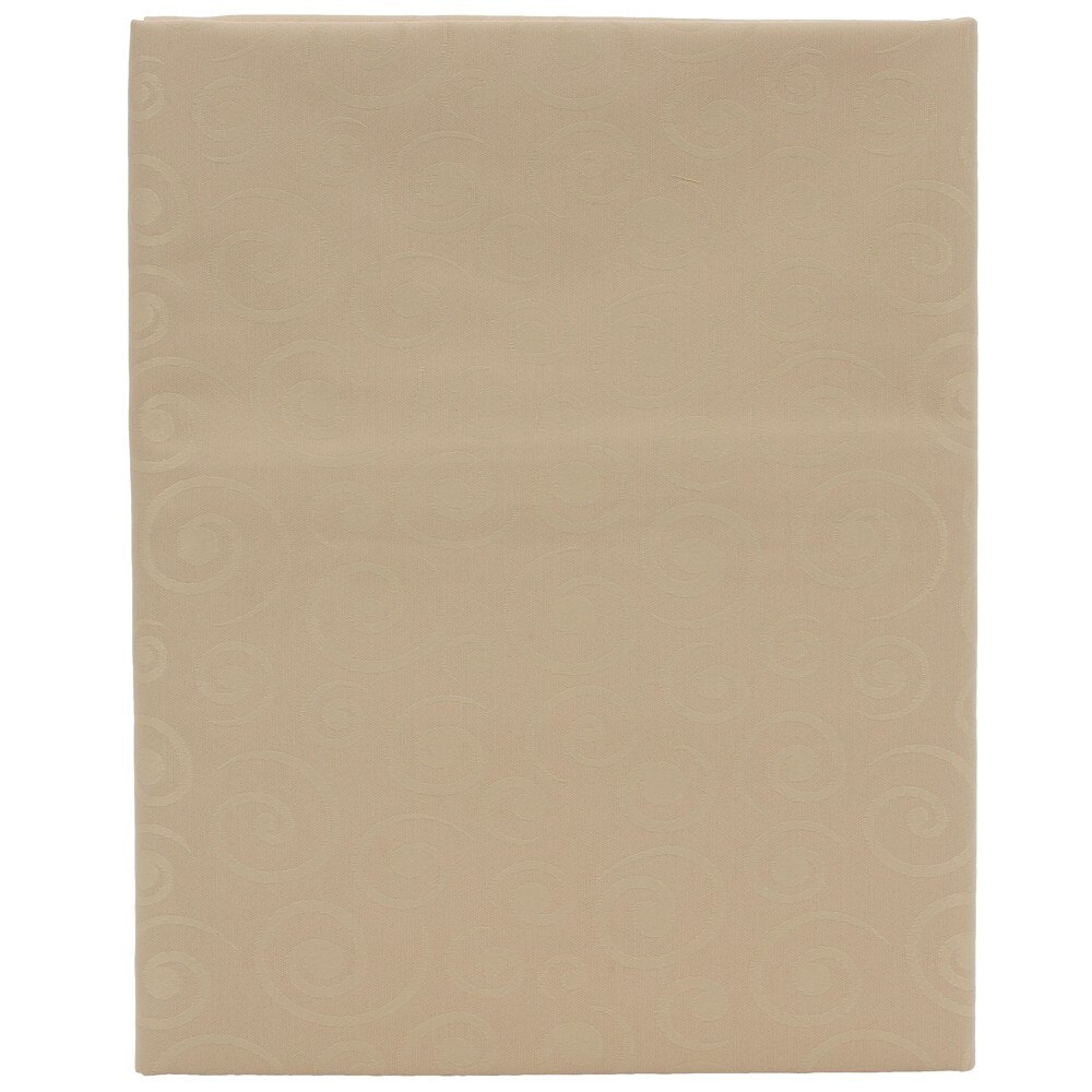 Fata de masa, iMK®, cu model,, poliester, bej inchis, anti-pata, 150 x 120 cm