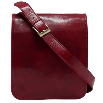 Geanta din piele pentru barbati, rosie, 5550D Geanta din piele pentru barbati, rosie, 5550D