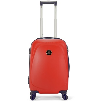 Troler Cabina, ABS, 4 Roti, BENZI, BZ 5334 - 56 cm, Rosu Troler Cabina, ABS, 4 Roti, BENZI, BZ 5334 - 56 cm, Rosu