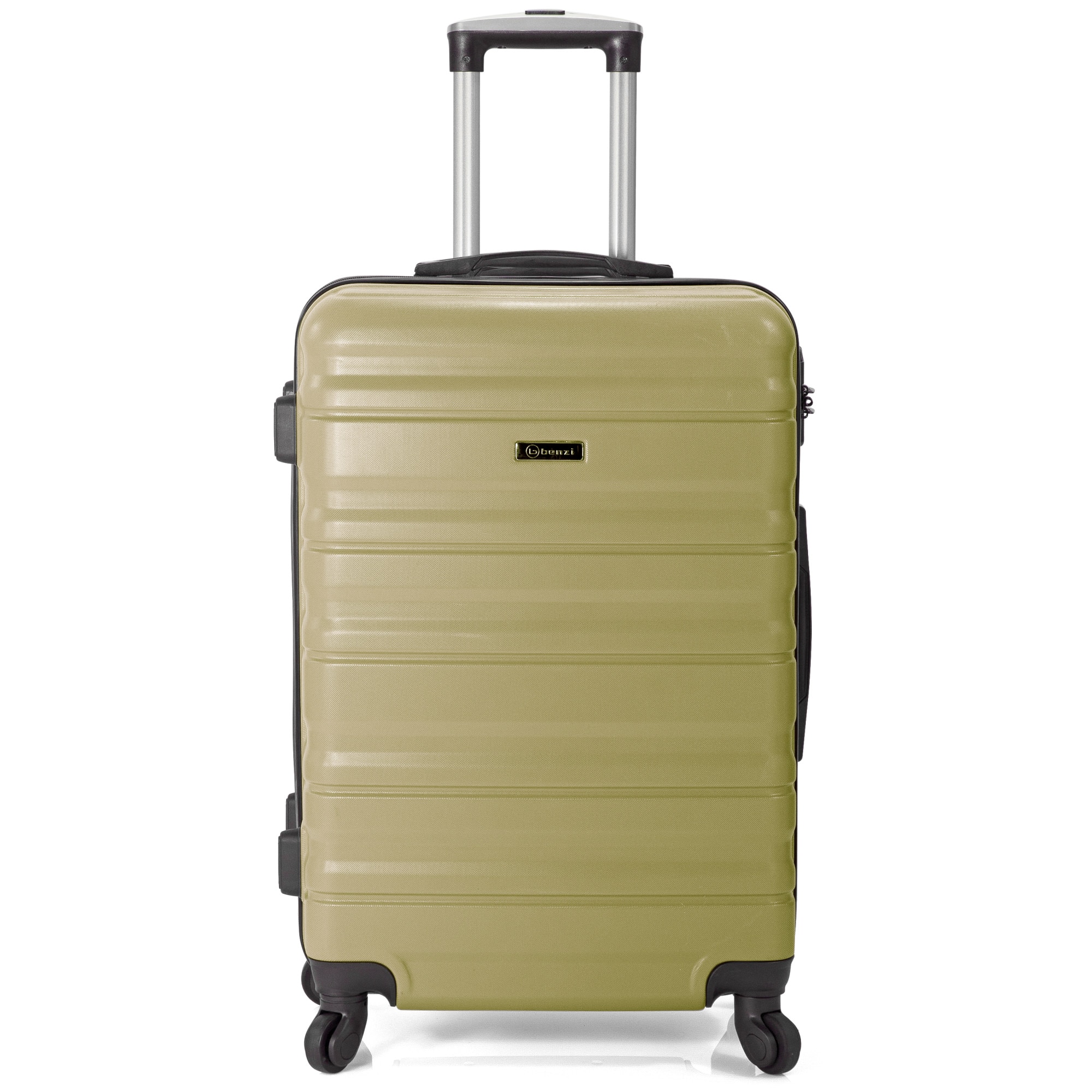 Troler Cabina, ABS, 4 Roti, BENZI, BZ 5391 - 54 cm, Verde