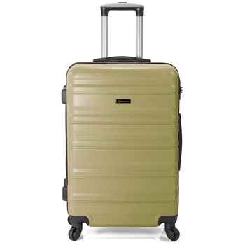 Troler Cabina, ABS, 4 Roti, BENZI, BZ 5391 - 54 cm, Verde Troler Cabina, ABS, 4 Roti, BENZI, BZ 5391 - 54 cm, Verde