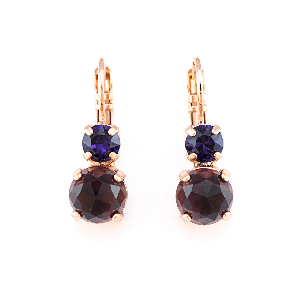 Roxannes - Mariana Jewellery, Cercei placati cu aur de 24K cu cristale fatetate Bohemian Rhapsody