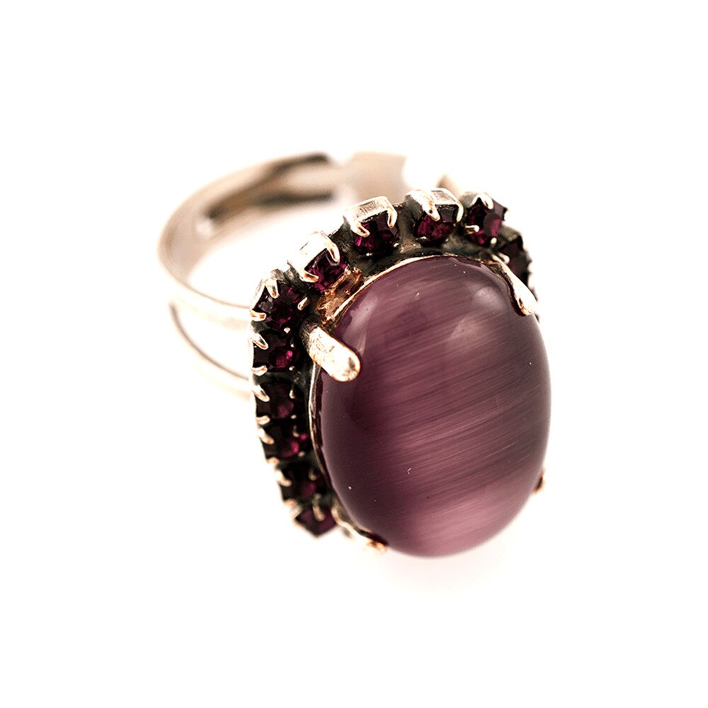 Inel placat cu Argint 925, Cristale, Desire by Roxannes - Mariana Jewellery, Mov 7090/1-2044SP