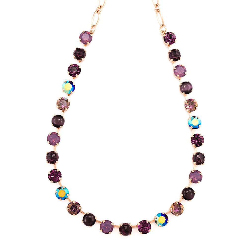 Colier placat cu Aur roz de 24K, Cristale, Desire by Roxannes - Mariana Jewellery, Mov 3252-2044RG