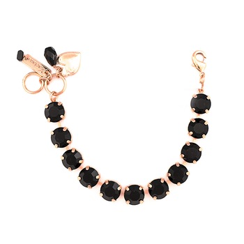 Bratara placata cu Aur roz de 24K, Cristale, Check Mate by Roxannes - Mariana Jewellery, Negru 4474-280RG Bratara placata cu Aur roz de 24K, Cristale, Check Mate by Roxannes - Mariana Jewellery, Negru 4474-280RG