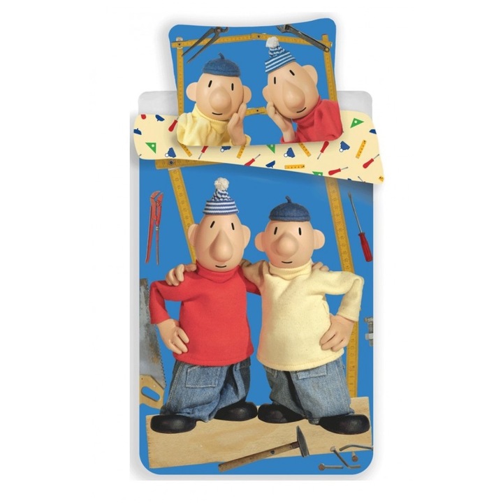 Kétbalkezesek ágyneműhuzat kék 140x200cm 70x90cm