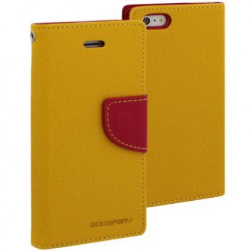 Husa Mercury Fancy Diary Sony Xperia Z1 Compact Galben Blister