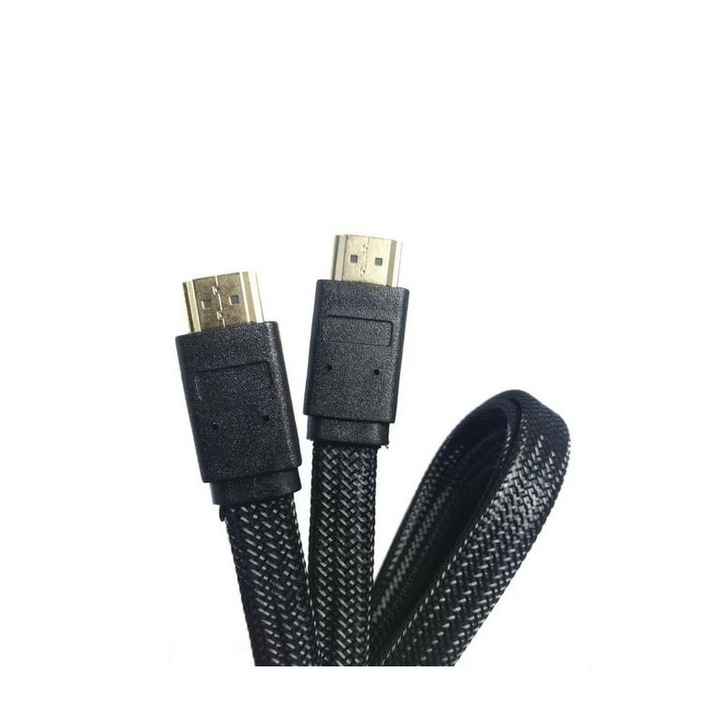 Cablu HDMI 1.4 Panzat , Panglica , 1.5 Metri , Premium Quality , Negru