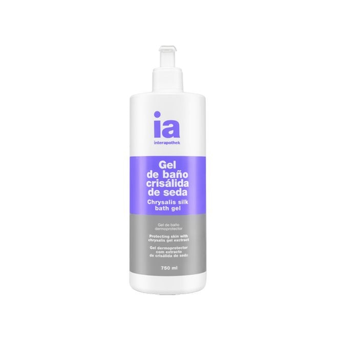 Gel de dus cu extract de matase cu dispenser 750 ml Interapothek