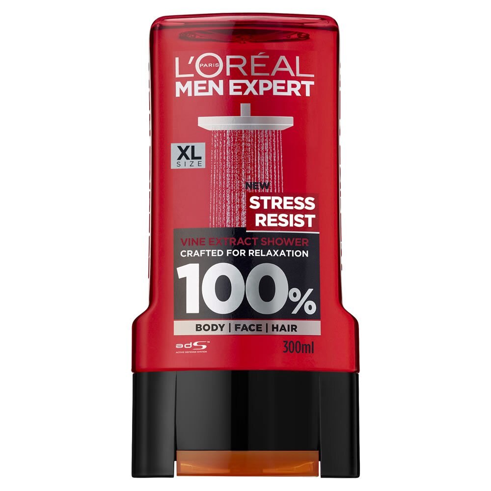 Gel de dus corp, fata si par L’Oreal Men Stress Resist Vine Extract 300ml