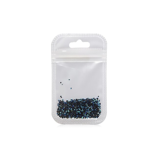 Decor unghii crystal MoonbasaNails, Pixie # 542, 1440 bucati, Negru AB